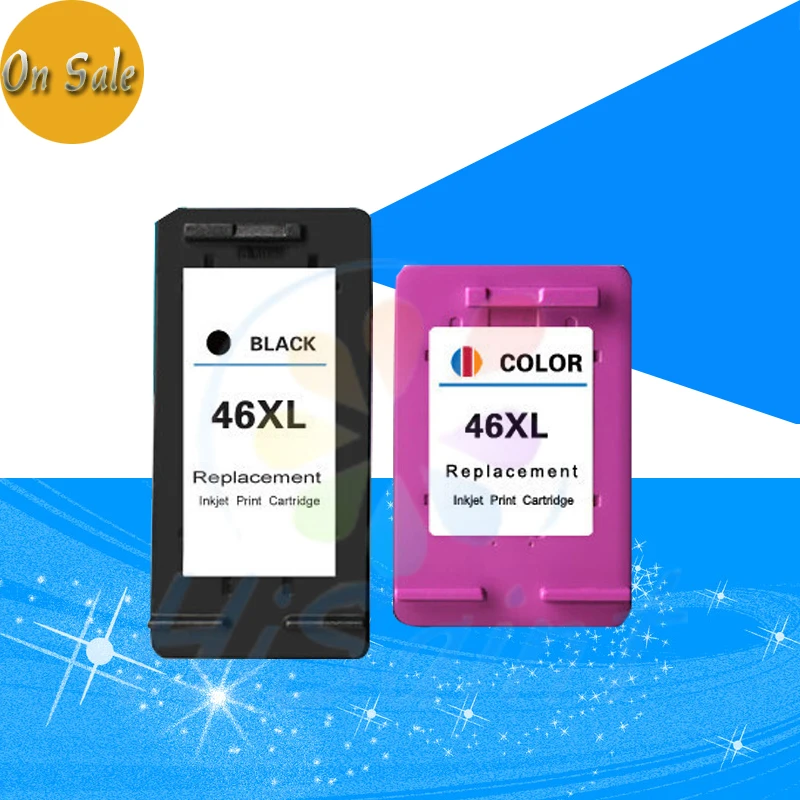 The new listing a set black&color Compatible for HP 46 HP46 in Ink ...