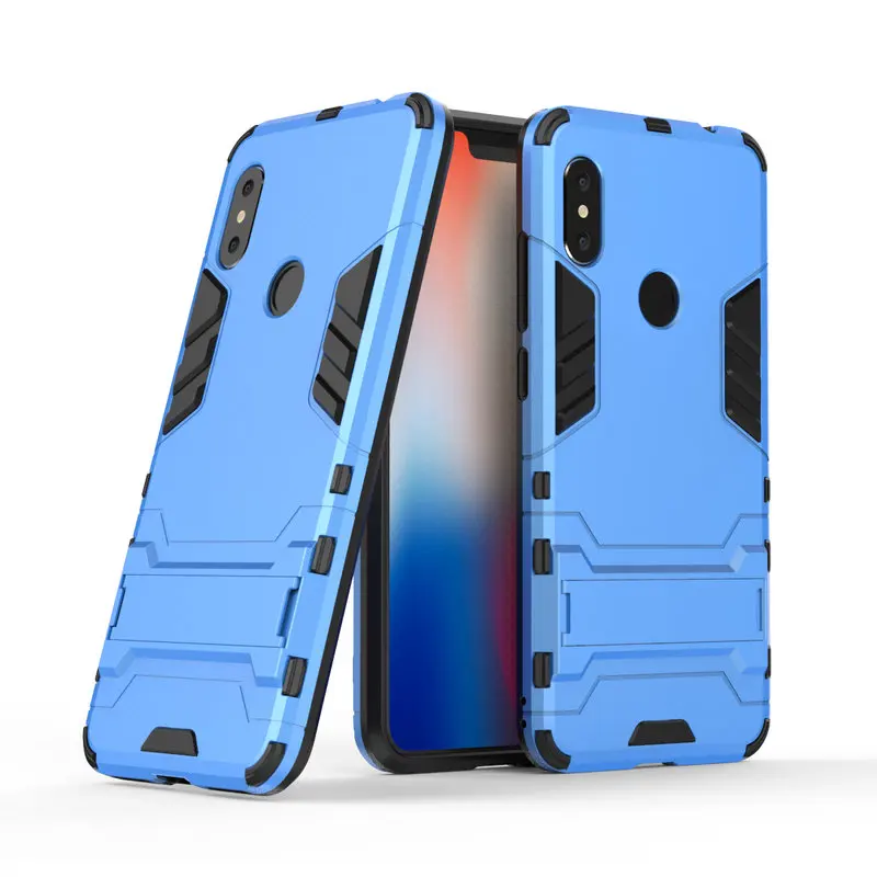 Защитный противоударный чехол для Xiaomi Redmi Note 6 Pro 3D Shield PC + силиконовый телефона
