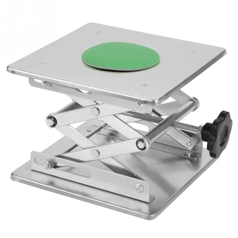 

Stainless Steel Laboratory Lifting Platform Stand Scissor Rack 200*200*280mm Adjustable Lifting Platform Rack Router Lift Table