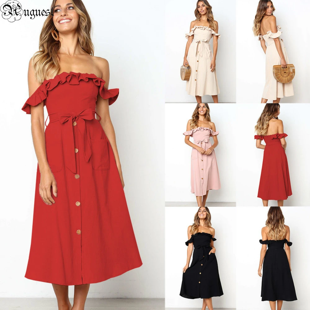 tight dress with buttons