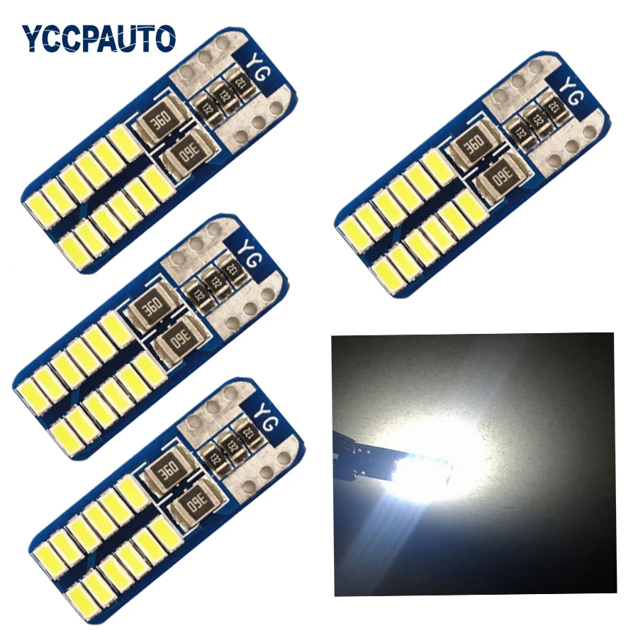 

T10 LED Light W5W Canbus Bulbs Lamp 12V Car LED Lights 2825 3014 SMD Lighting for Audi A3 A4 A5 A6 A8 Q5 Q7 RS4 RS5 TT 4pcs New