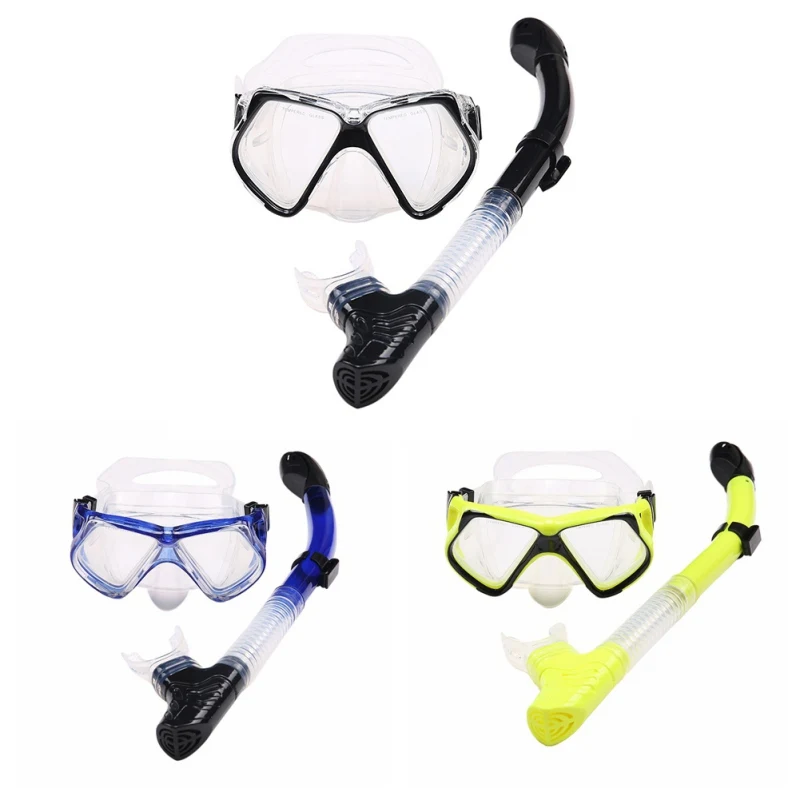2018 Adult PVC Scuba Goggles Swimming Goggles Positive Snorkel
