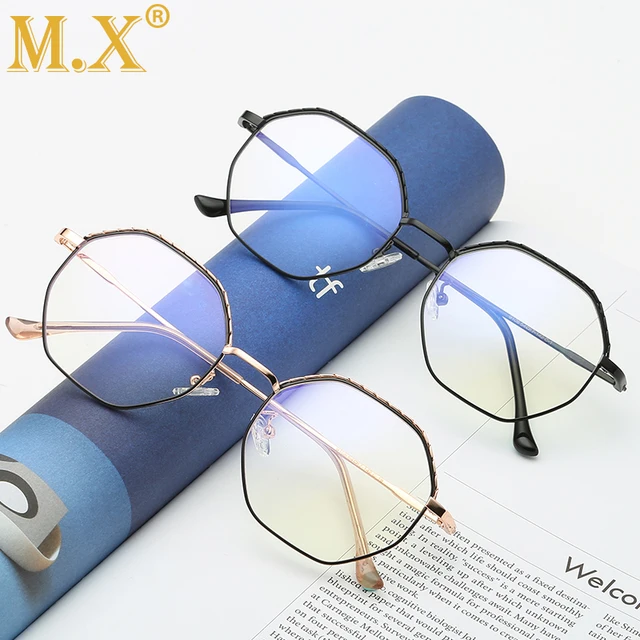 Special Price 2018 Anti Blue Light Blocking Glasses radiation Unisex Polygonal Computer Reading Glasses Readers Anti Glare Eyeglasses
