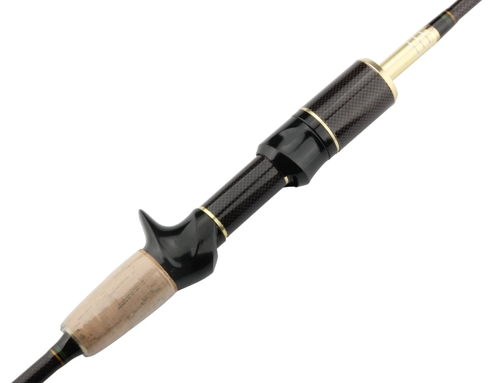 ROSEWOOD UL Casting Spinning Fishing Rod Solid Carbon Travel Rod 1.8m Ideal Rod For Carp, Crappie, Perch, And Bass  (2)