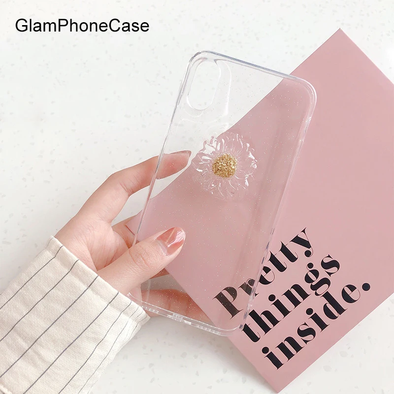 Прозрачный чехол GlamPhoneCase для iPhone XS Max XR X 8plus 8 7plus 7 6/6S Plus | Мобильные телефоны и