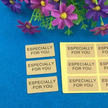 

Fashion kraft 5000PCS/Lot rectangle Printed above"ESPECIALLY FOR YOU" Sticker Labels Adhesive Stickers DIY For Box/gift/envelope