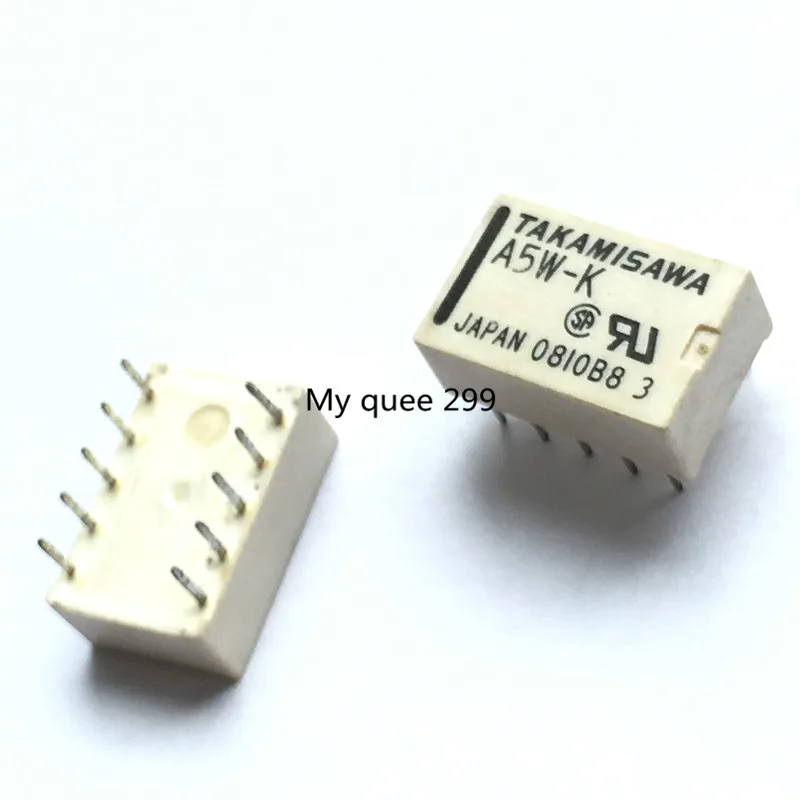 Takamisawa RALD5W-K 5VDC Electromagnetic Relay 2A 10Pins