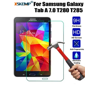 

XSKEMP 9H Premium Tempered Glass For Samsung GALAXY Tab A 7.0 T280 T285 Anti-Shatter LCD Tablet Screen Protector Protective Film