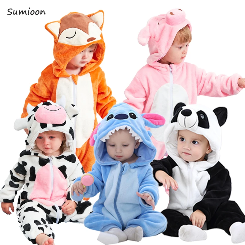 

Newborn Romper Baby Boys Girls Jumpsuit Bebe Clothing Toddler Infant Pajamas Winter Baby Clothes Stitch Romper Baby Costumes