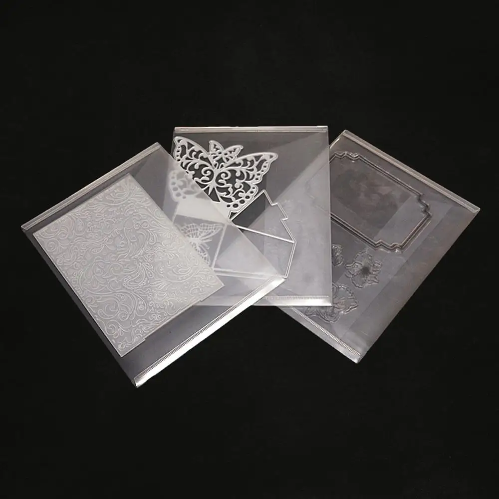 

3pcs/set Clear Metal Cutting Dies Bags for DIY Scrapbooking Stamp photo album Decorative Embossing Paper cards new cuts die bags