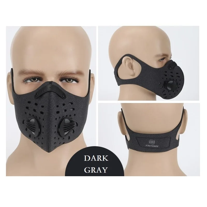 Велосипед Xintown маска для бандана для велосипедиста Лыжная маска Спортивная велосипедная Мау опилок маска Пылезащитная ветрозащитная активированный уголь