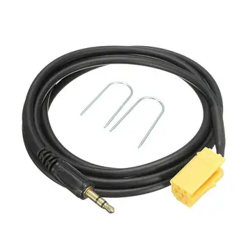 

Dropshipping New Car 3.5MM Jack To ISO 6 Pin Connector Aux Cable And U Type Tool