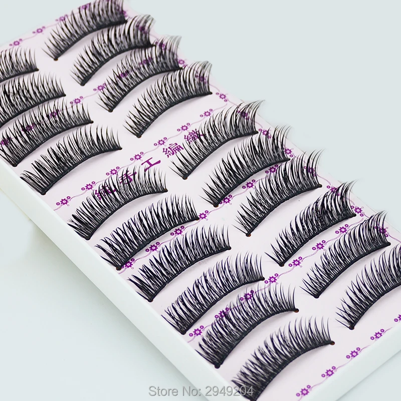 

New 10 pairs natural false eyelashes fake lashes long makeup 3d mink lashes extension eyelash mink eyelashes for beauty