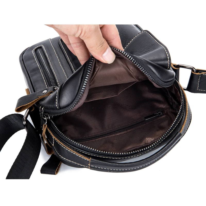 جلد أصلي للرجال Crossbody حقيبة خمر جلد البقر رجل حقيبة ساع حقيبة كتف صغيرة للذكور حقيبة يد كاجوال جلد أصلي للرجال Crossbody حقيبة خمر جلد البقر رجل حقيبة ساع حقيبة كتف صغيرة للذكور حقيبة يد كاجوال