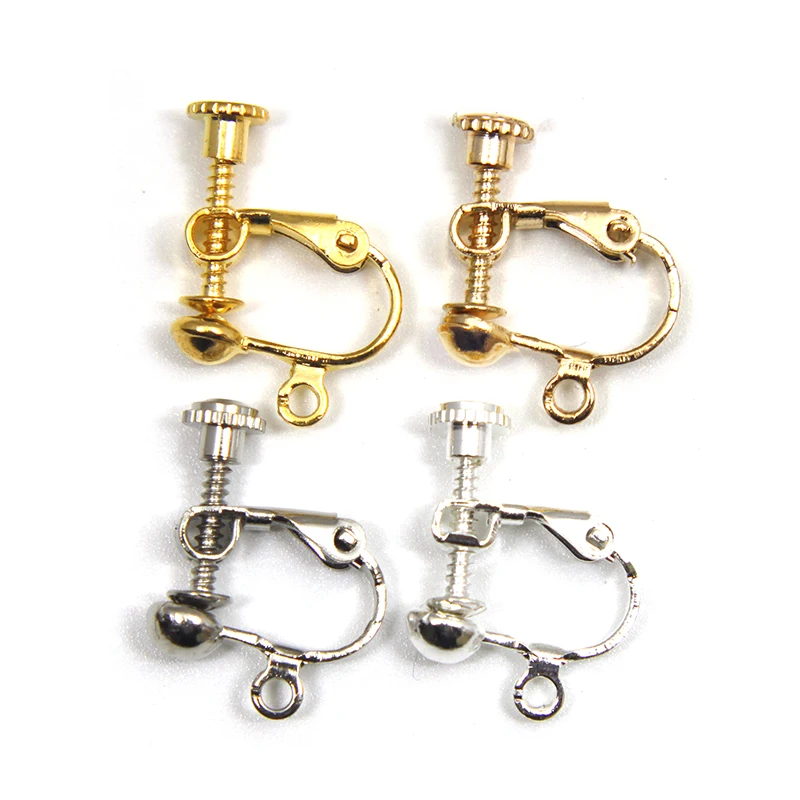 Earring Hooks Non Pierced Screw Back Earrings Screwback For Non