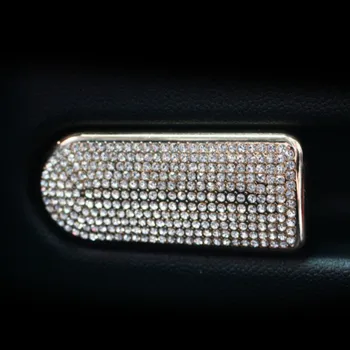 

For BMW MINI Countryman F60 Car Styling Accessories Storage Compartment Copilot Handle Simulation Crystal Diamond Decoration