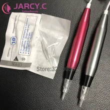 Новейший профессиональный макияж ручка для тату Перманентный макияж для бровей и губ контурная ручка Красота татуировки, серебряные ювелирные изделия, пистолет с картриджем иглы