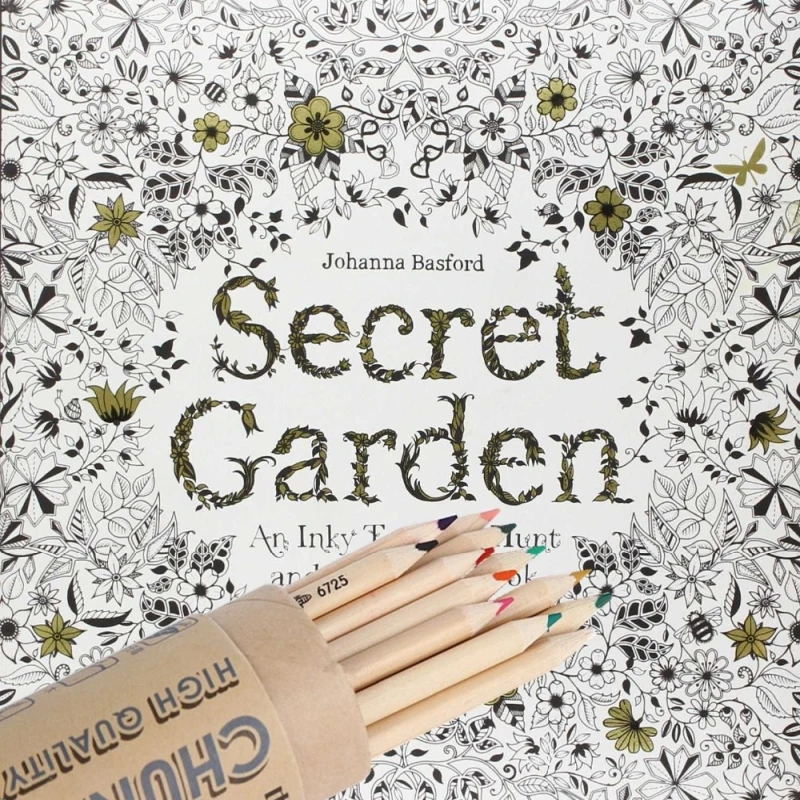 96pages secret garden 12 pcsset color pencil fashion coloring book for adult kids - Kids Painting Book 96pages secret garden 12 pcsset color pencil fashion coloring book for adult kids - Kids Painting Book