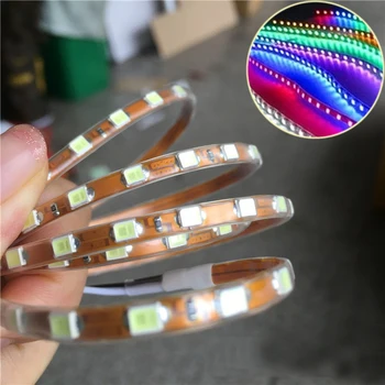 

12V LED Strip Colorful Navigate Lights 140CM with LED Controller for SU27 Fix Wing Remote Control KT Airplanes RC Models