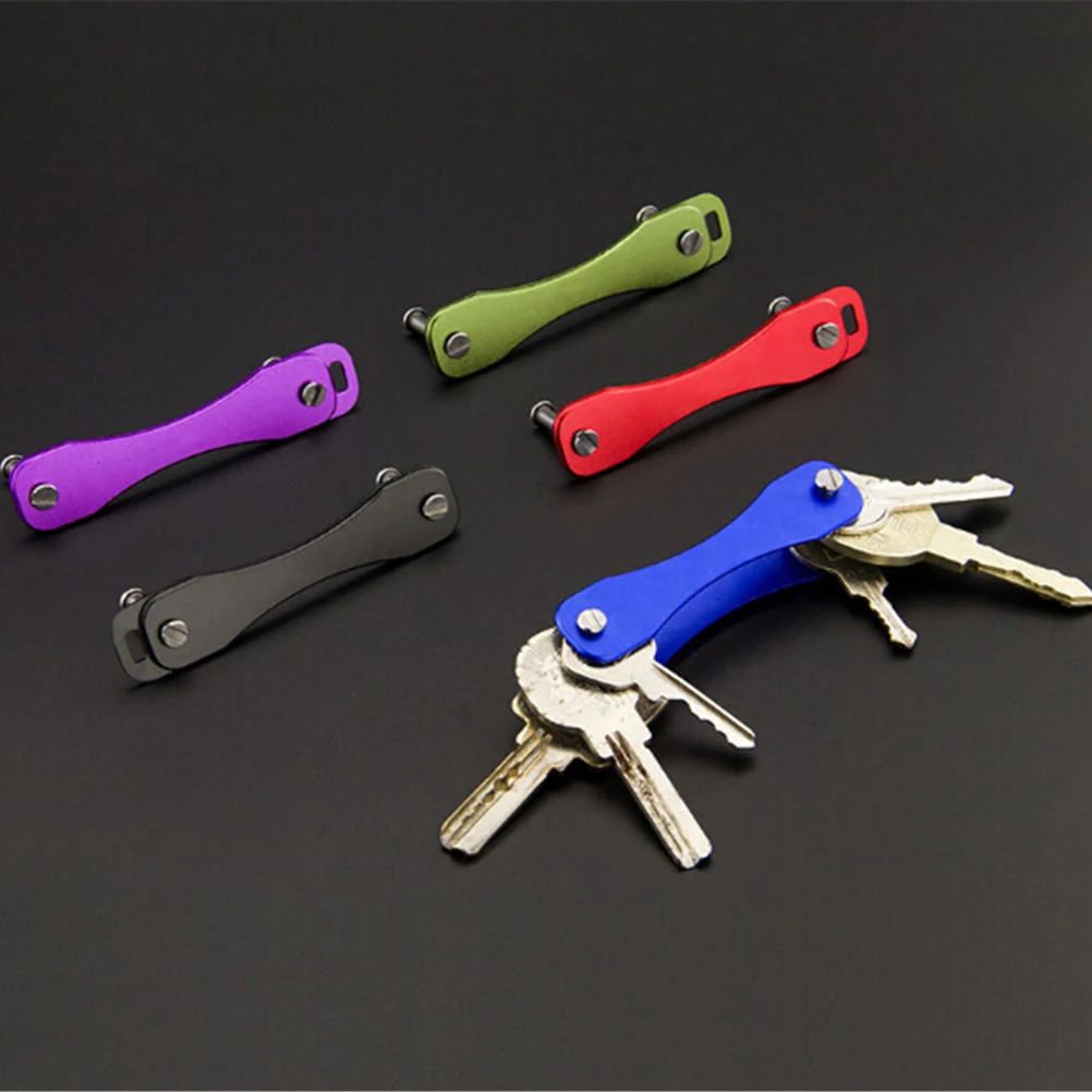

car key holder chain Smart Key Wallets ring collector housekeeper Oxide Aluminum DIY EDC Pocket key organizer smart