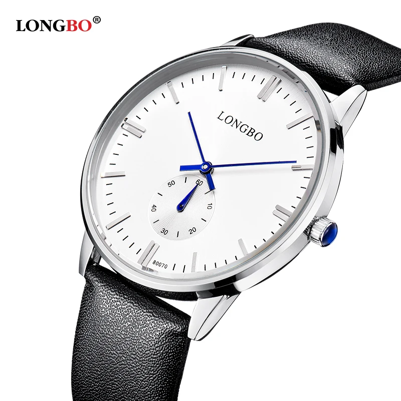 

LONGBO men's watch the top luxury famous brand wristwatches fashion leisure clock reloj masculino men quartz watch 80070