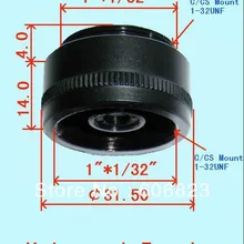 2X C-Mount фотоэлемент CCD Камера адаптер Универсальный окуляр металлический