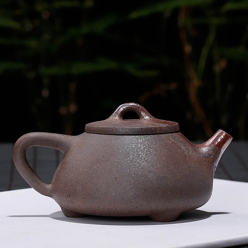 Чайник из фиолетовой глины дрова камень совок чайник горшок Исин Purply Глина для