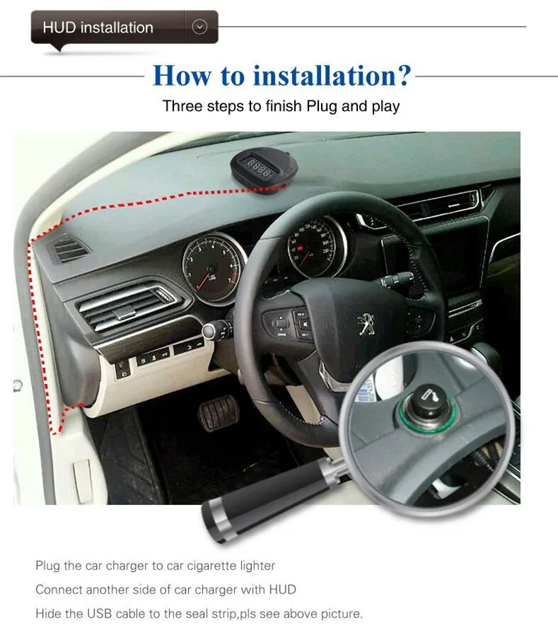 Универсальный OBD2 автомобилей HUD Авто gps головой вверх Дисплей более Скорость Предупреждение сигнализации Системы Цифровой walkie talkie автомобильное Скорость проектор на лобовое стекло