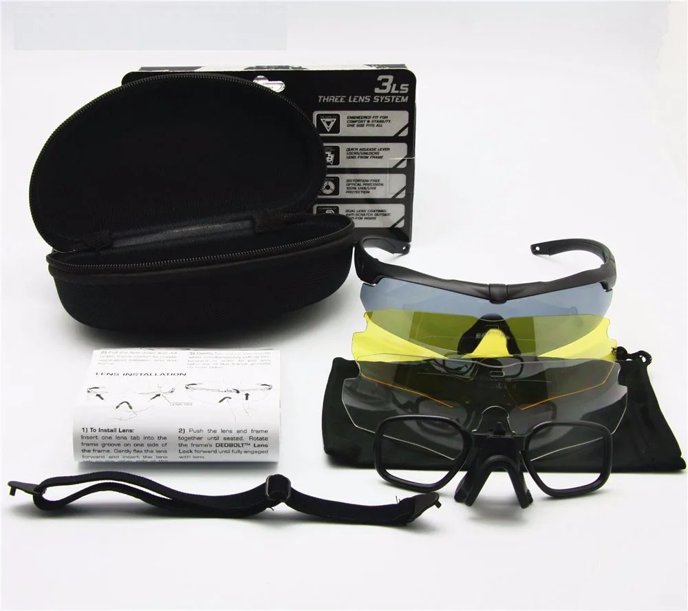 Prix pour Exellent Qualité Tactique Lunettes Polarisées Lunettes Armée Lunettes de Tir Lunettes Pour Hommes Sport lunettes de Soleil Pour Wargame 3 Lentille Prix pour Exellent Qualité Tactique Lunettes Polarisées Lunettes Armée Lunettes de Tir Lunettes Pour Hommes Sport lunettes de Soleil Pour Wargame 3 Lentille