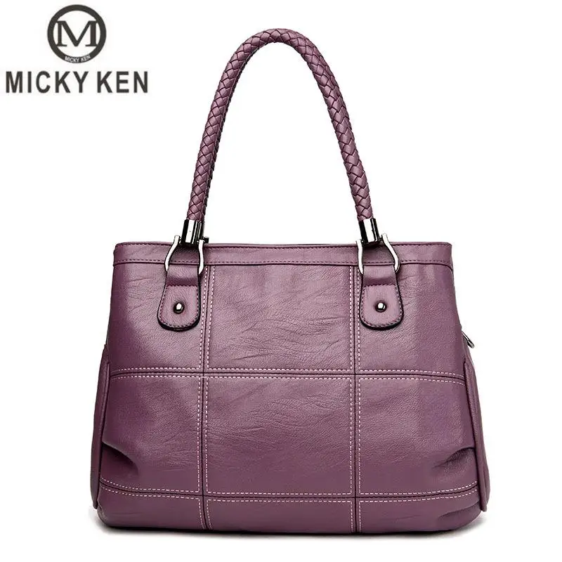 

Micky Ken Brands woman bag messenger handbag 2018 new Korean version of the influx of middle-aged mom wild shoulder bag big bag