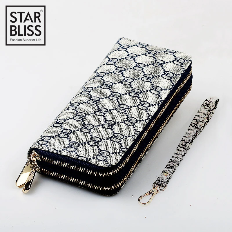 

Double zipper wallet female male universal long section multi-function large capacity simple clutch bag mobile phone bag banquet