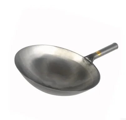 

Chinese traditional pot non-coating steel plate wrought iron pan bottom thick circular fine commercial wok cookware cooker