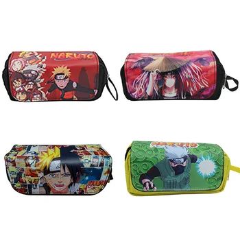 

IVYYE Uzumaki Naruto Anime Cosmetics Bags PU Zipper School Pencil Case Storage Pen Bag Large capacity Pouch Stationery New