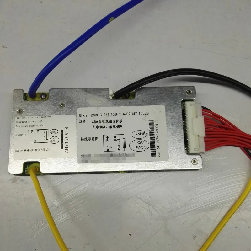 Высокое качество 13s bms 48v 40a 13 ячеек для электрического мотоцикла литиевая батарея