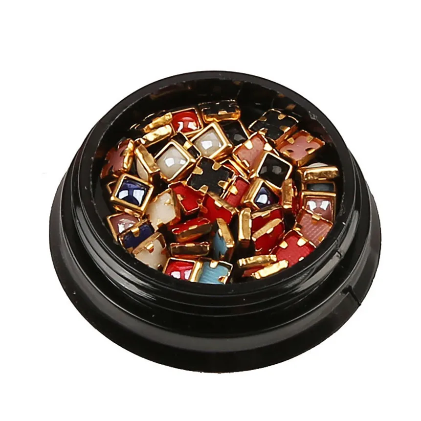New 1 Box Diamonds Dazzling Tips Nail Sticker Sequins Multicolor Nail 