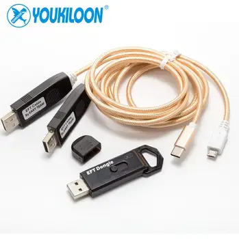 

YOUKILOON EFT Dongle + 2 In 1 Cable USB Unlock Cable Uart Cable