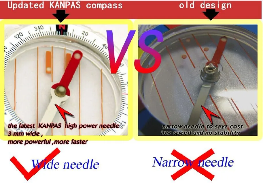 Низкая цена, хорошее качество, KANPAS основные ориентирование большой палец компас, ориентирование компас, MA-40-F от фабрики компас