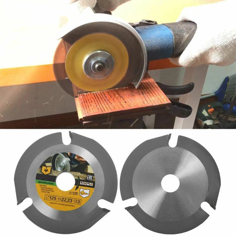 125mm 3T Circular Saw Blade Wood Carving Disc Multitool Grinder Carbide Tipped 