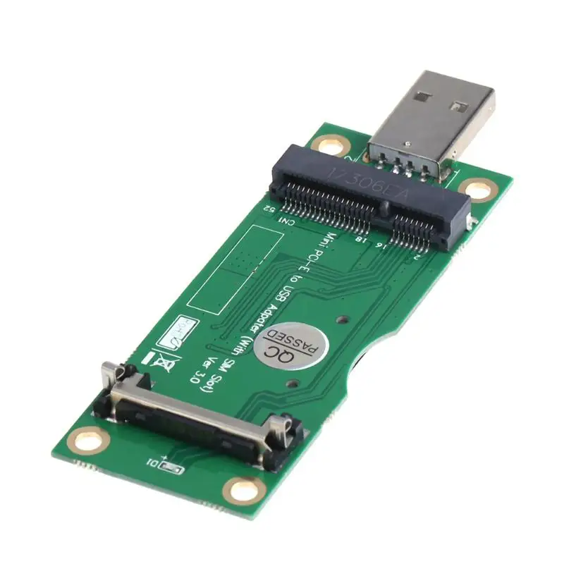 Mini PCI E к USB адаптеру с разъемом для 8 контактной SIM карты модуля WWAN/LTE мини карта