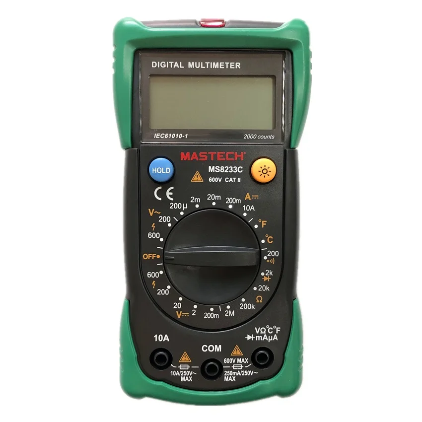 Цифровой Бесконтактный Мультиметр MASTECH MS8233C измеритель напряжения тока емкости