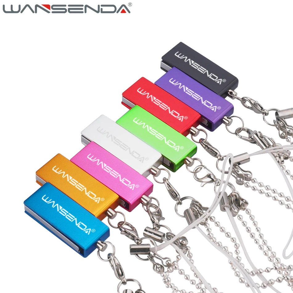 WANSENDA цветной водонепроницаемый USB флеш накопитель 32 Гб 16 флешка 2 0 64 128 ГБ Флешка с