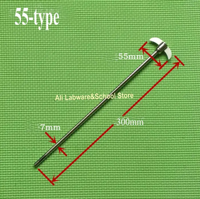 1 шт. лабораторный Пропеллер из нержавеющей стали display55мм до 155 мм полумесяц лопасти, кривое весло для мешалки миксер Блендер Машина