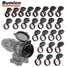 Крышка для объектива винтовки 25,4-69 мм, быстро откидывающаяся крышка с пружинной защитой, крышка объектива для охоты, калибр 37-0043