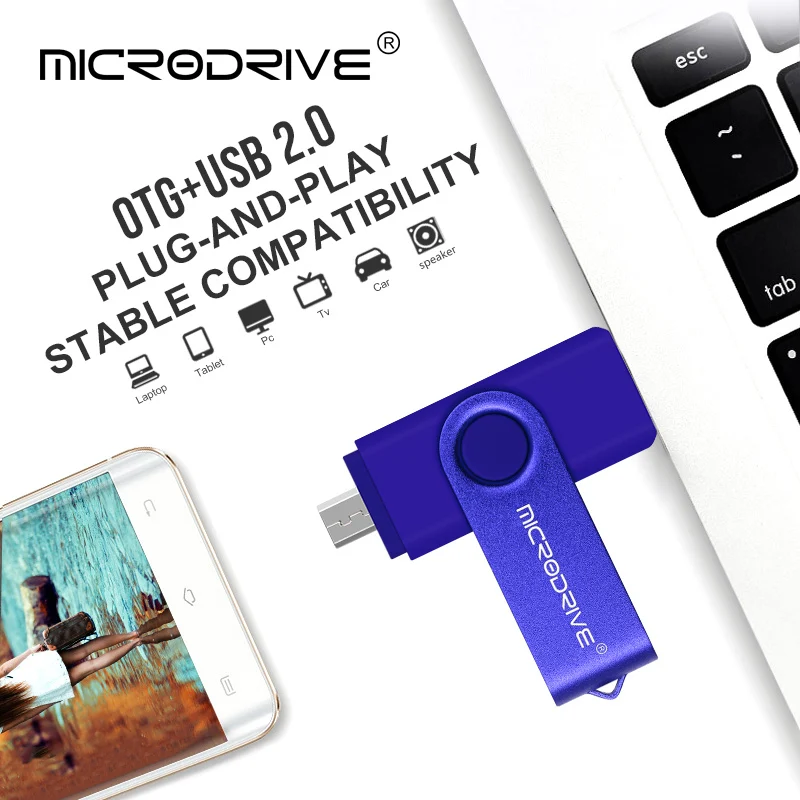 USB флеш накопитель OTG высокоскоростной 2 0 128 ГБ 64 32 16 8 внешнее хранилище двойное