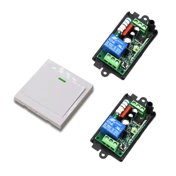 

New Remote Control Switch AC110V 220V 2* Receiver Wall Transmitter Wireless Power Switch 315/433 Radio Controlled Switch Relay
