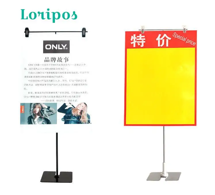Table Top Desk Sign Banner Poster Rack Supermarket Shelf Talker