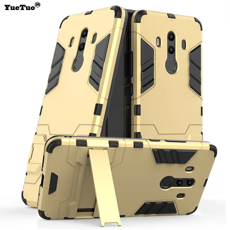 YueTuo luxury original armor case for huawei mate 10 lite pro MATE10 maimang 6 plastic hybrid shockproof phone tpu back cover |