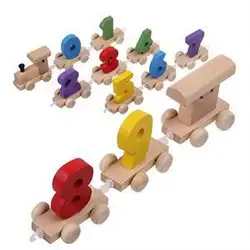2019 Новый интеллектуал игрушка деревянный поезд модель Строительство наборы просветить подарок для детей