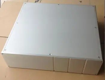 

A-024 CNC All Aluminum Cabinet Chassis Case Box for DIY Audio Power Amplifier 450mm*120mm*411mm