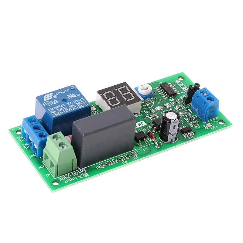 OOTDTY AC220V таймер задержки выключения платы 0 секунд 99 минут релейный модуль|Реле| |